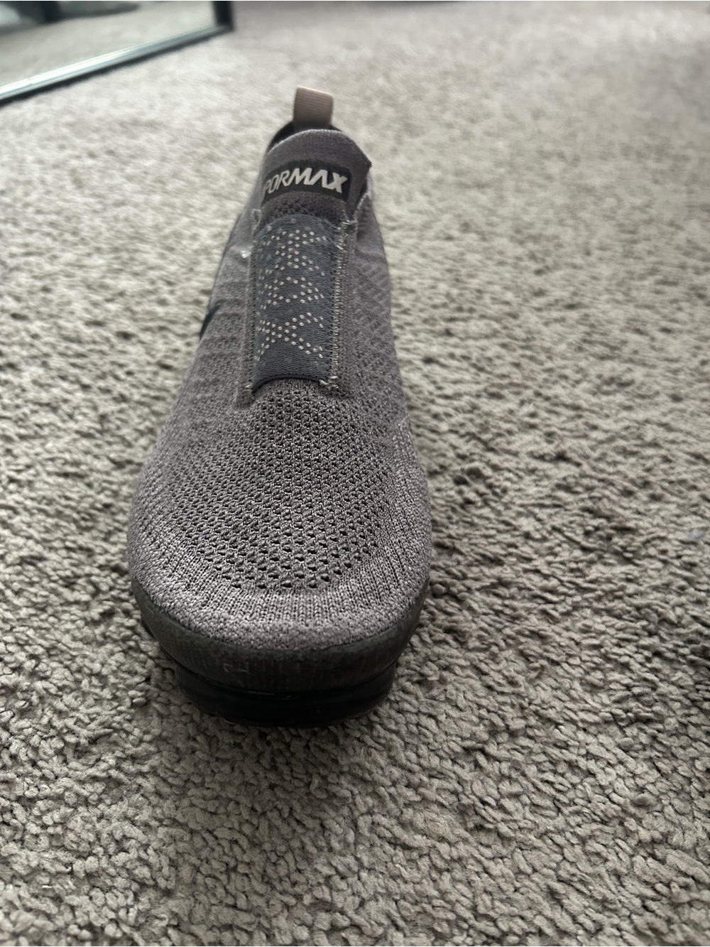 Nike VaporMax Flyknit Slip-On Sneakers - Gray - Picture 3 of 8